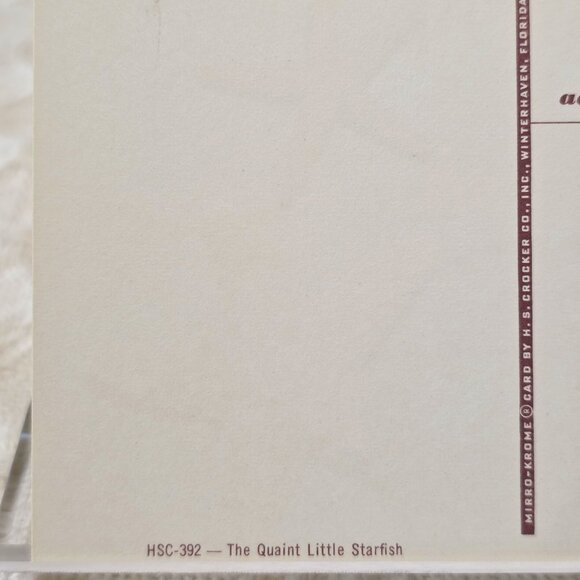 Vintage Story of the Starfish The Quaint Little Starfish HS Crocker Postcard UNP - Picture 5 of 7